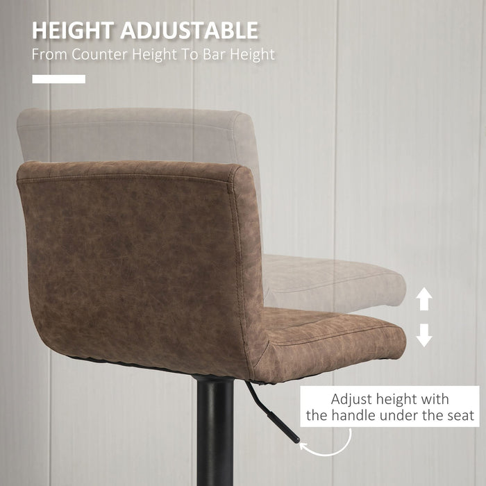 HOMCOM Bar Stool 835-501BN Brown