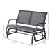 OutSunny Bench 700 x 1,200 x 850 mm ?Metal, Fabric Grey