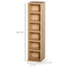 HOMCOM Storage Unit Natural Wood 225 x 885 mm