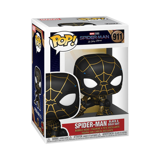 POP! Bobble-Head Marvel: Spider-Man No Way Home - Spider-Man Black & Gold Suit - 911 /56827