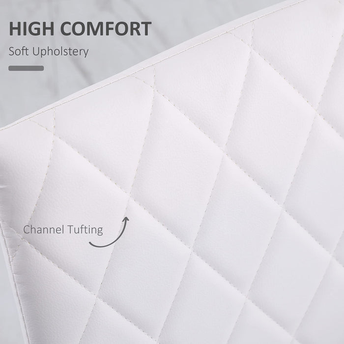 HOMCOM Dining Chair 835-478V70WT White