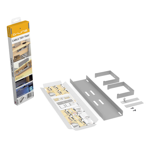 D-Line Cable Tidy Tray Steel Slv
