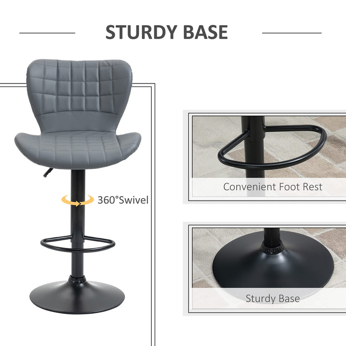 HOMCOM Bar Stool 835-544V70 Grey