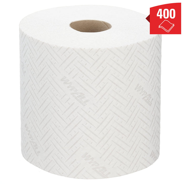 WYPALL Wiping Paper 7278 L20 2 Ply Centrefeed White 6 Rolls of 400 Sheets