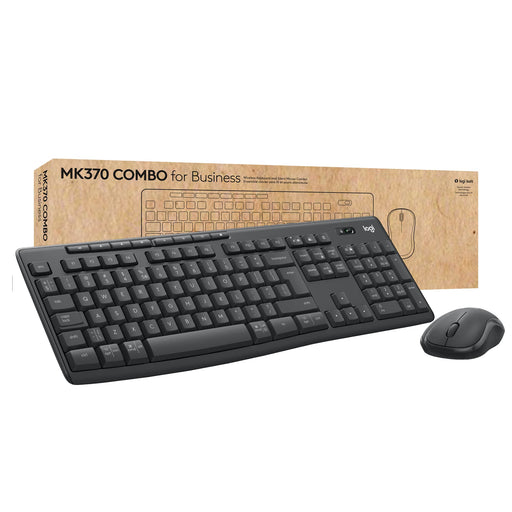 Logitech MK370 Combo for Business - Keyboard and mouse set - wireless - Bluetooth LE - QWERTY - UK - graphite
