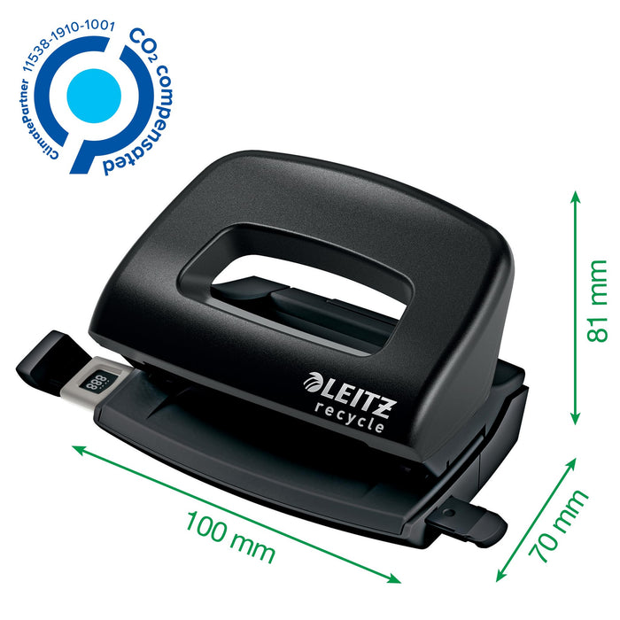 Leitz NeXXt Recycle Mini Hole Punch 10 Sheets Red - 50100025