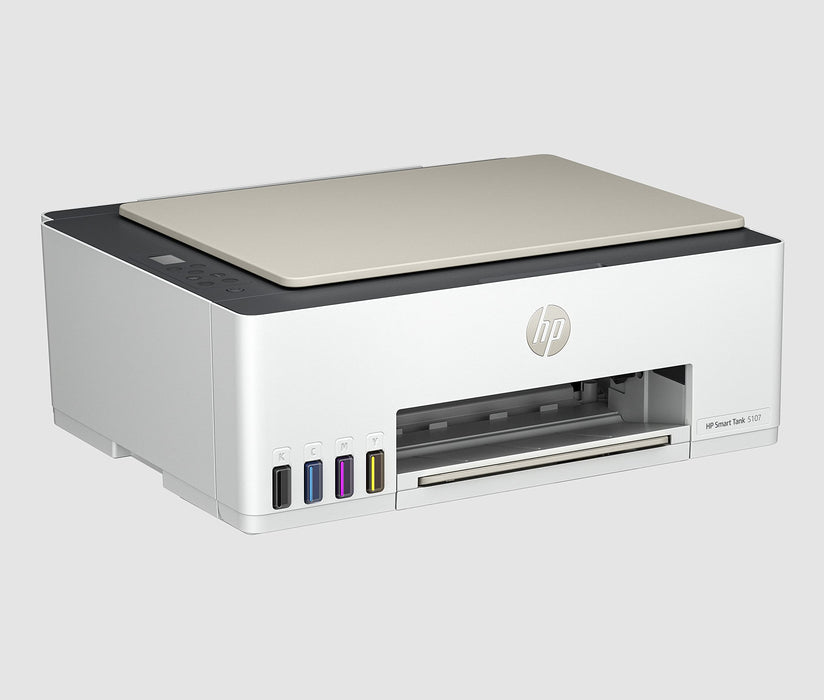 HP Smart Tank 5107 All-in-One - Multifunction printer - colour - ink-jet - refillable - Legal (216 x 356 mm) (original) - A4/Legal (media) - up to 10 ppm (copying) - up to 12 ppm (printing) - 100 sheets - USB 2.0, Wi-Fi(n), Bluetooth