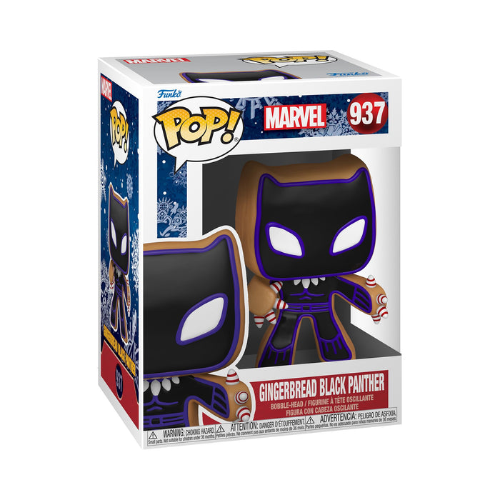 POP! Bobble-Head: Marvel Holiday - Gingerbread Black Panther - 937 /50662