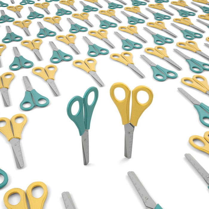 Classmaster wooden scissor block and 32 scissors