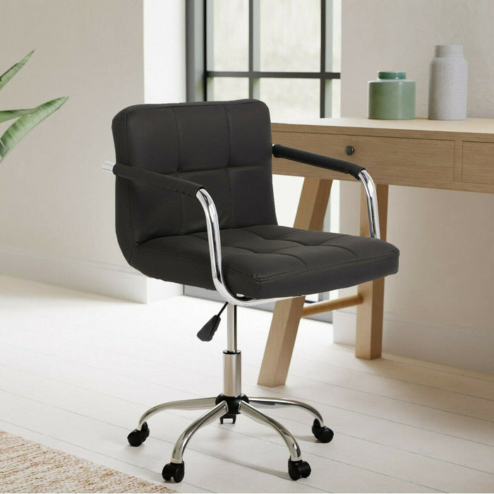 NEO Faux Leather Fixed Armrest Seat Height Adjustable Cream 130 kg CUBE-OFFICE-CREAM 4,600 (W) x 4,600 (D) x 8,500 (H) mm