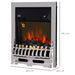 HOMCOM Modern Electric Fireplace Silver