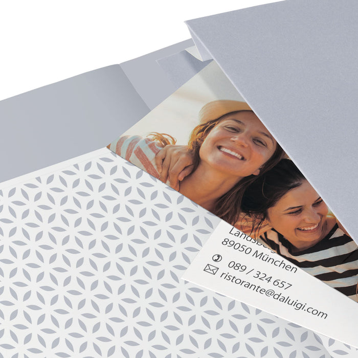 Sigel Jolie Diary A5 Week To View 2024 Hard Cover With Elastic Fastener And Archive Pocket And Pen Loop Shimmering Seas - J4215