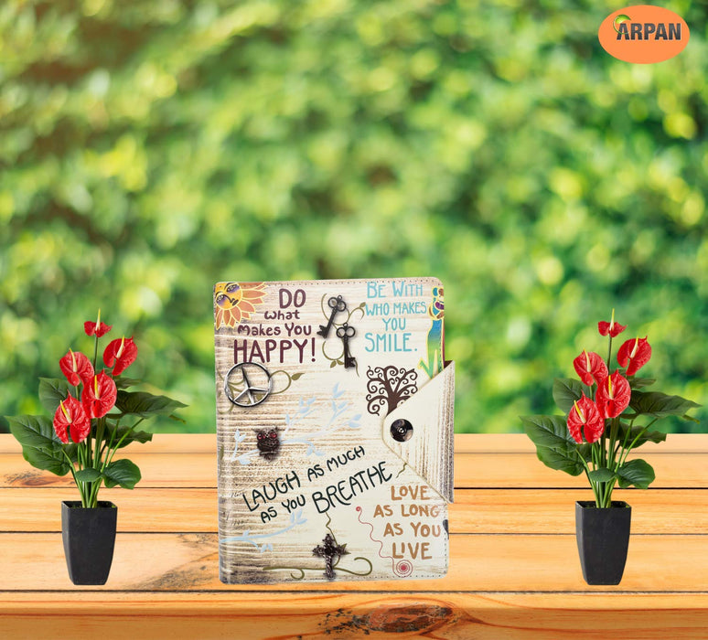 ARPAN Personal Organiser ST-9926 Week to View A5 Portrait Slogan Cream