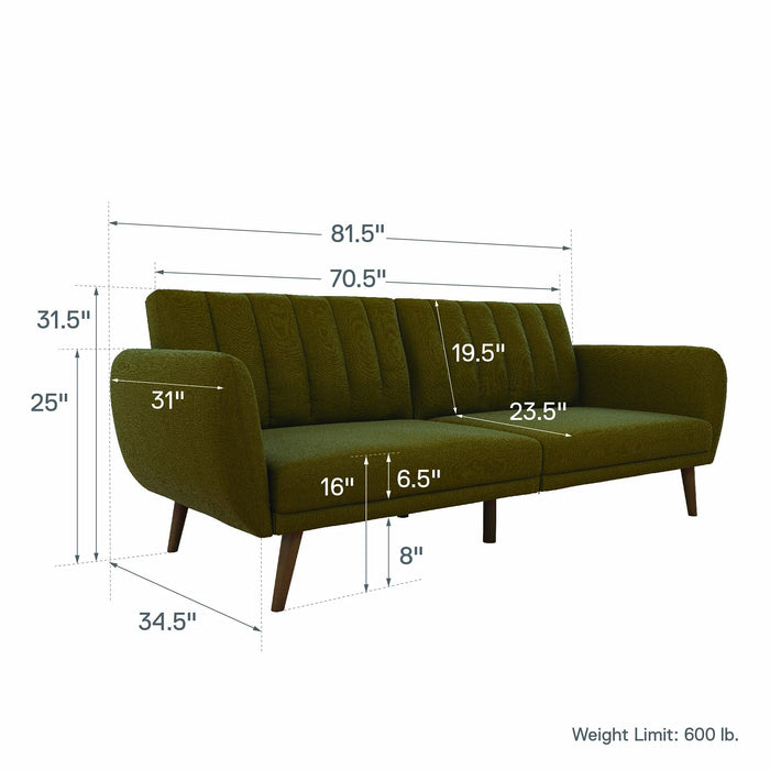Novogratz 2115329NUK Sofa Beds 2,070 (W) x 800 (D) x 876 (H) mm