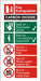 Fire Extinguisher Sign Carbon Dioxide Vinyl 20 x 10 cm