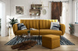 Novogratz 3 Seat Sofa MUSTARD LINEN Linen 2,070.00 (W) x 800.00 (D) x 876.00 (H) mm