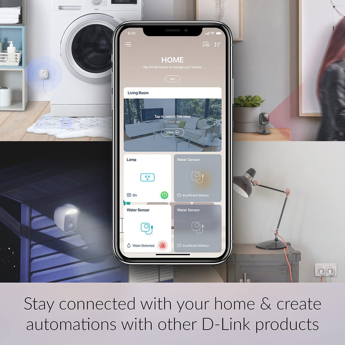 D-Link DCS 8325LH - Network surveillance camera - indoor - colour (Day&Night) - 2 MP - 1920 x 1080 - 1080p - fixed focal - audio - wireless - Wi-Fi - Bluetooth 4.0 - MJPEG, H.264 - DC 5 V