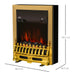 Homcom Modern Electric Fireplace Golden