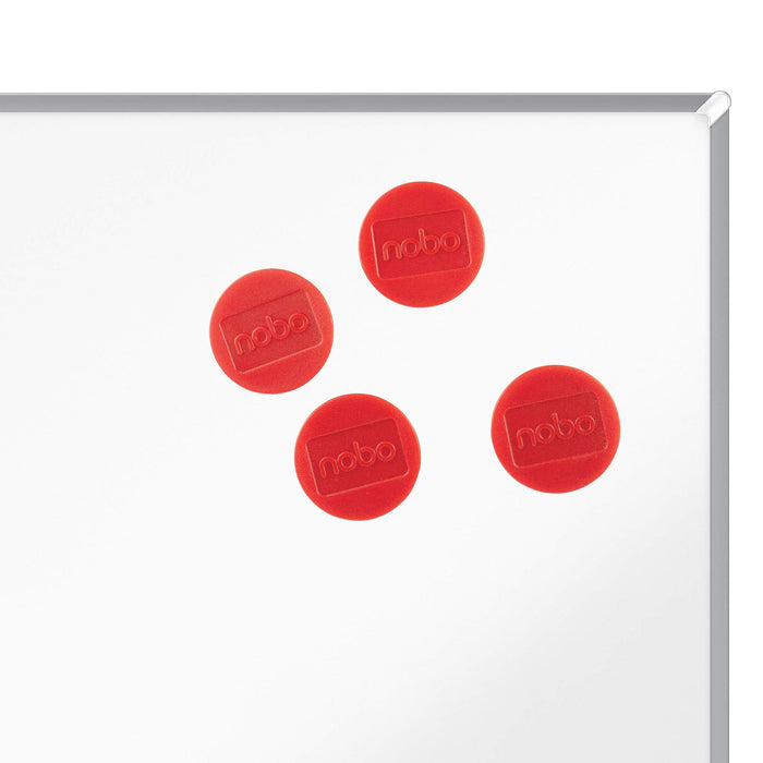 Nobo Whiteboard Magnets 38 mm Red Pack of 4