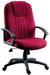 City Fabric Executive Office Chair Burgundy - 8099BU