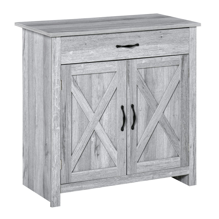 HOMCOM Sideboard Grey 397 x 800 mm