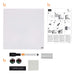 Nobo Mini Wall Mountable Magnetic Whiteboard Tile 1903802 Lacquered Steel Frameless 360 mm x 360 mm White