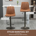 HOMCOM Bar Stool 835-721V70BN Brown