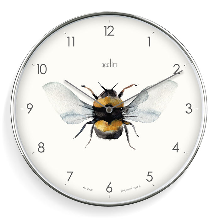 Acctim Analog Clock White 30 x 30 x 3.8 x 30 cm