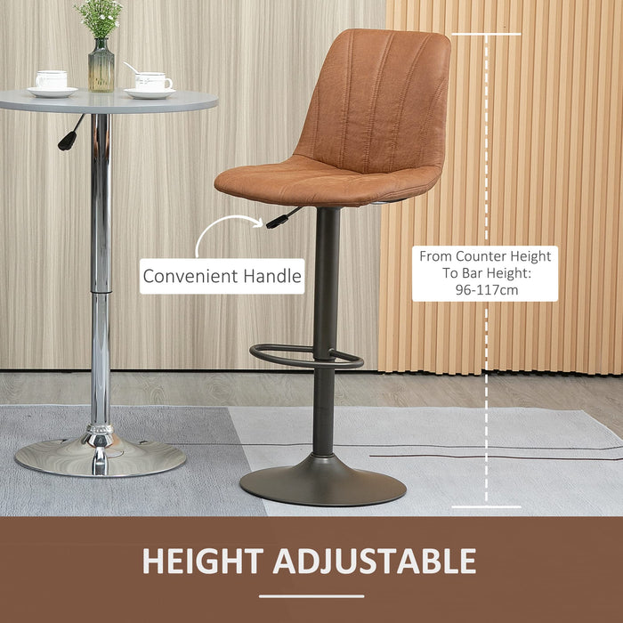 HOMCOM Bar Stool 835-721V70BN Brown
