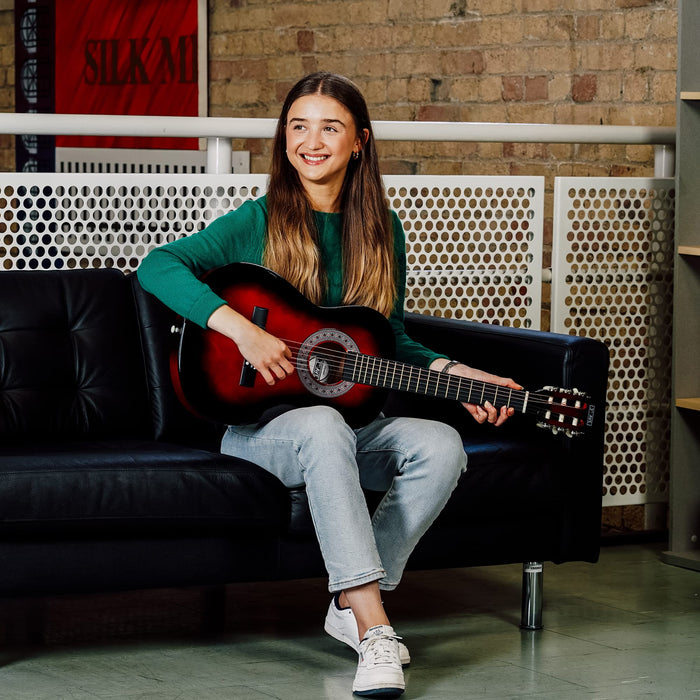 3rd Avenue Classical Guitar 3/4 Size Redburst Set