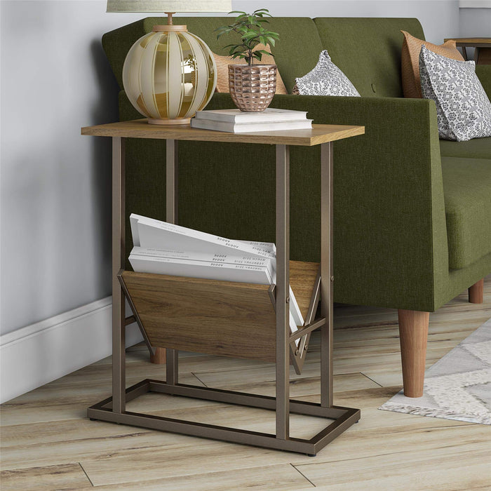 Novogratz Accent tables 6563905COMNUK Walnut 499.9 (W) x 279 (D) x 596.9 (H) mm