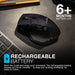 JLab Audio Epic 2400 DPI Wireless Bluetooth Mouse Black
