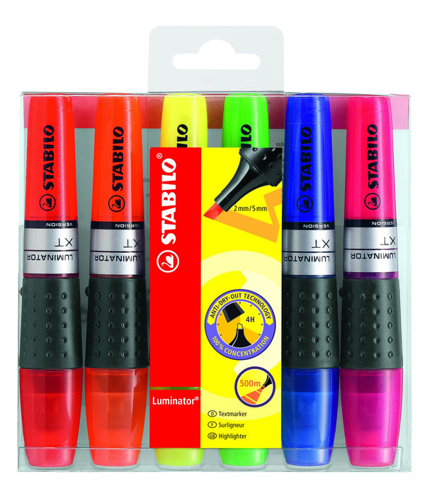 STABILO LUMINATOR Highlighter Wallet Assorted Pack of 6