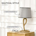 HOMCOM Table Lamp Grey