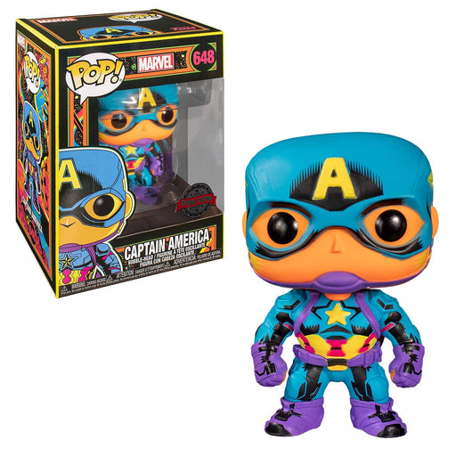 POP! Bobble-Head Marvel: Captain America (Blacklight)(Special Edition) - 648 /48845