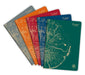 Clairefontaine Forever Recycled A4 Stapled Notebooks 120 Pages 90gsm Feint Ruled Paper Assorted Colours (Pack 5) - 68466C