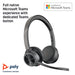 Poly Voyager 4320-M USB-A Bluetooth Microsoft Teams Certified Headset
