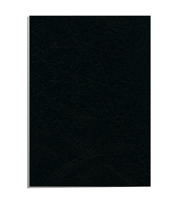 Fellowes Binding Cover Paper A4 Leatherboard Black Pack of 25