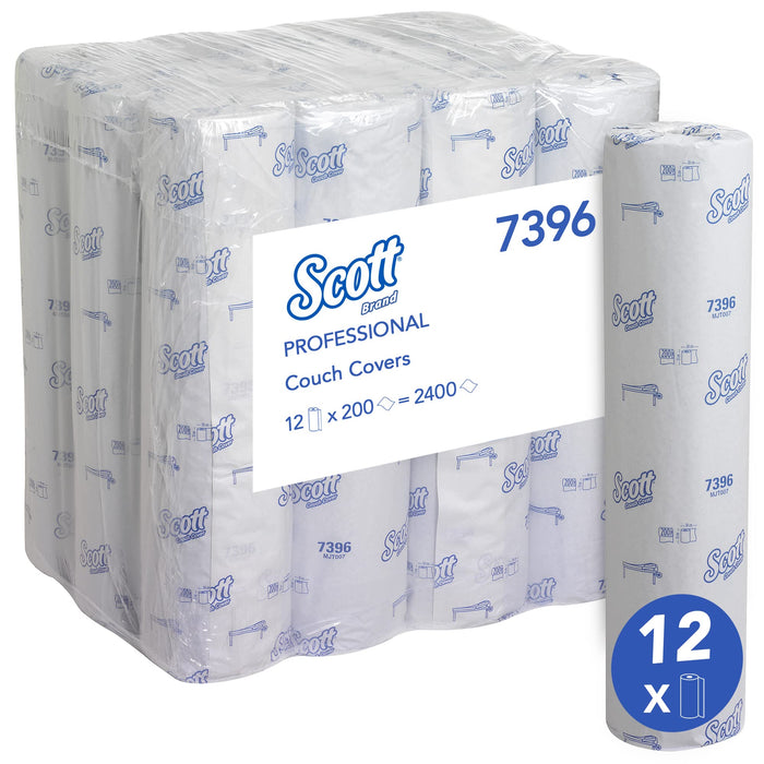 Scott Couch Covers 7396 1 Ply Blue 12 rolls of 200 Sheets