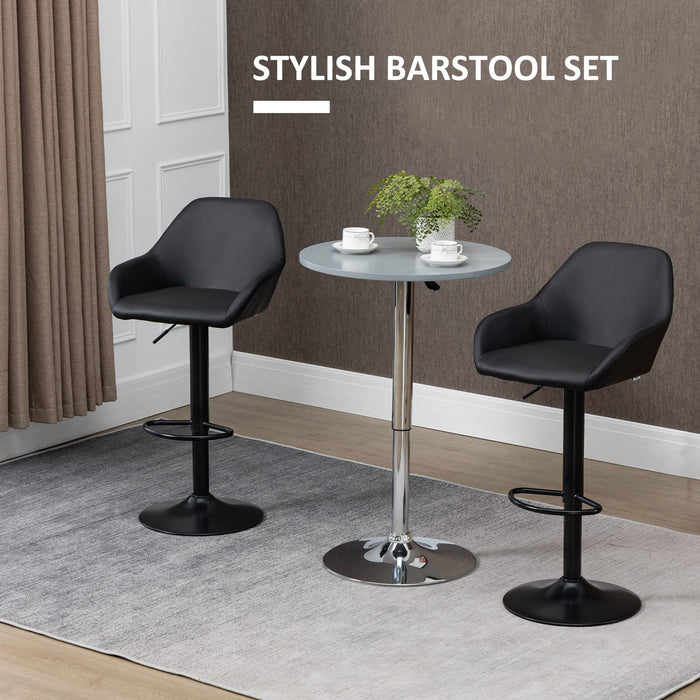 HOMCOM Bar Stool 835-733V70BK Black