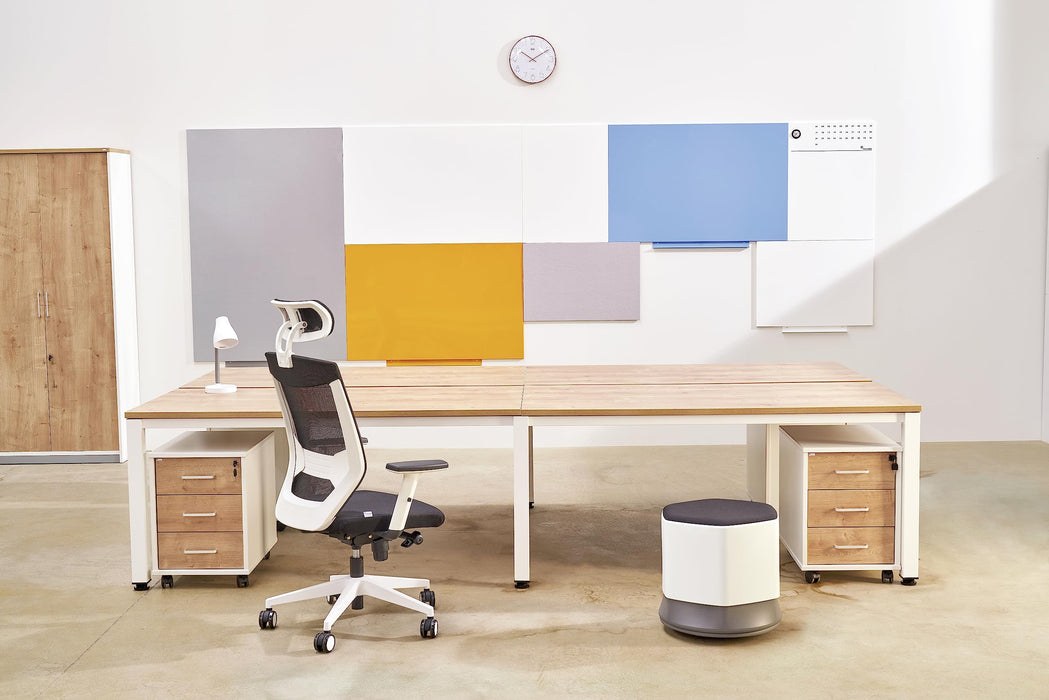 Rocada Ergoline Operators Chair Black/White - 908W-4