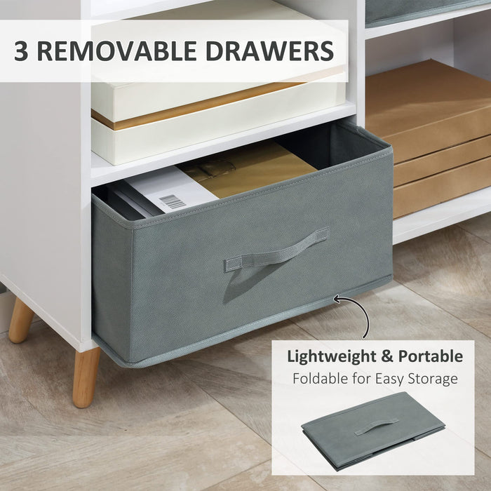 HOMCOM Cabinet 838-178WT Particle Board, Non-Woven Fabric