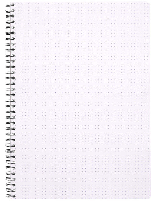 Rhodia Notebook 193039C A4+ Dotted Spiral Bound Side Bound Laminated Cardboard Soft Cover Black Perforated 160 Pages