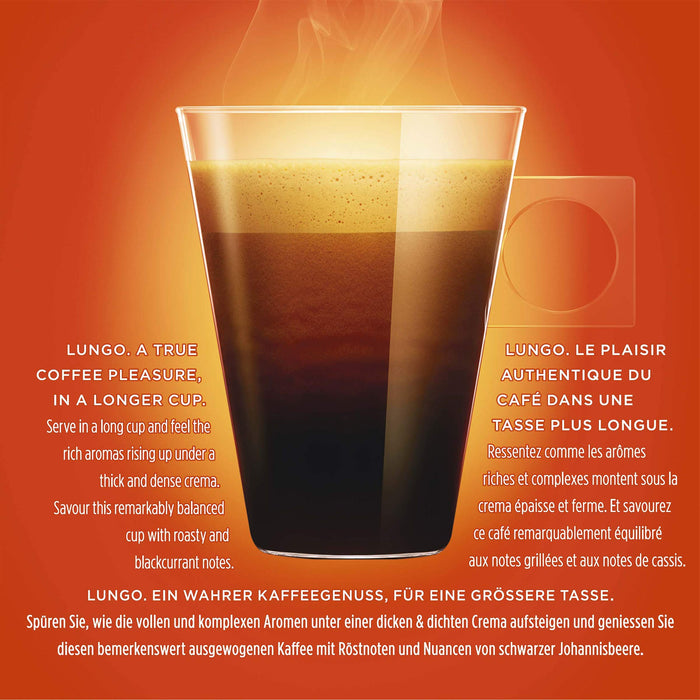 NESCAFÃ‰ Dolce Gusto Lungo Caffeinated Ground Coffee Pods Box Lungo 7 g Pack of 16