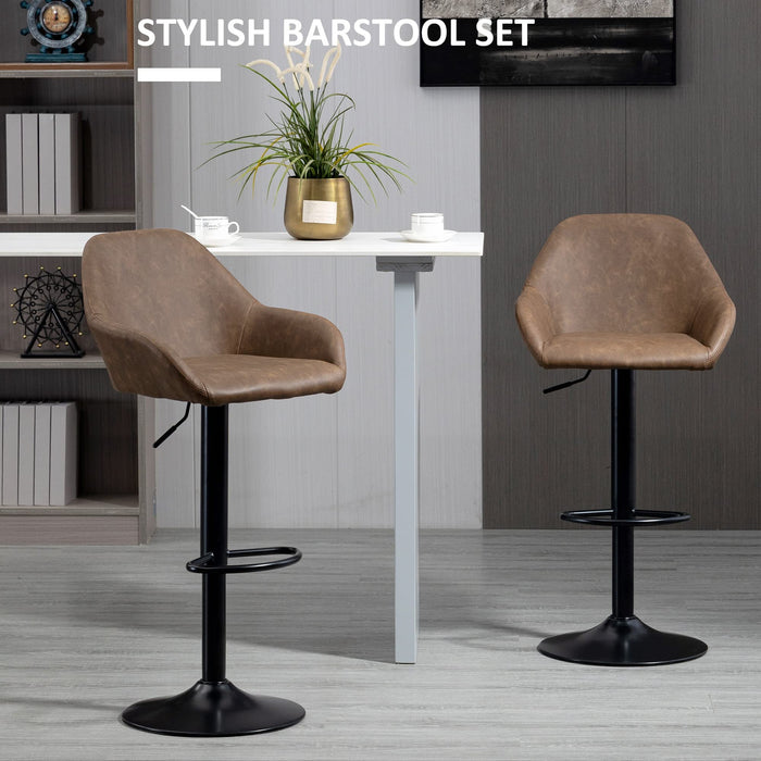 HOMCOM Bar Stool 835-733V70DR Dark brown