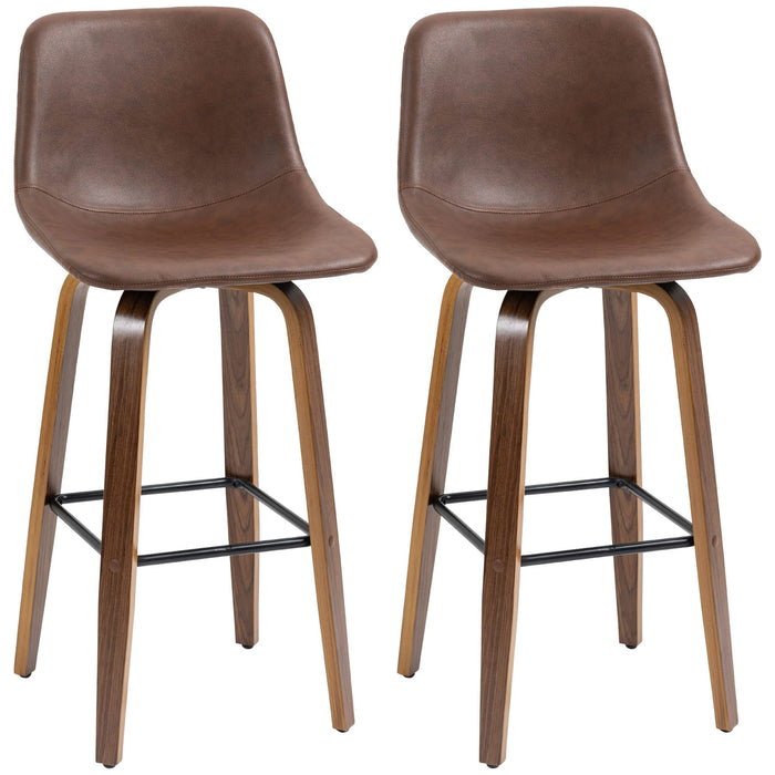 HOMCOM Bar Stool 835-593V70BN Brown