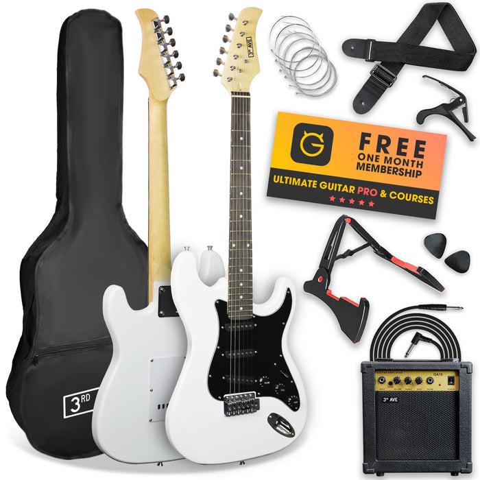 3rd Avenue Electric Guitar Set White