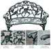 OutSunny Garden Bench 01-0794 Cast Aluminum Antique Green