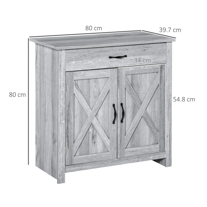 HOMCOM Sideboard Grey 397 x 800 mm