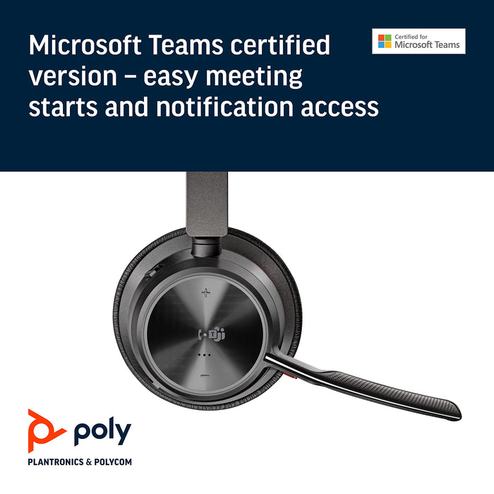 Poly Voyager Focus 2-M Bluetooth Microsoft Teams Certified USB-A Headset